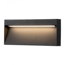 Casoria_Slim lampa zewnętrzna ścienna 6W 450lm 3000K IP54 led szary ciemny